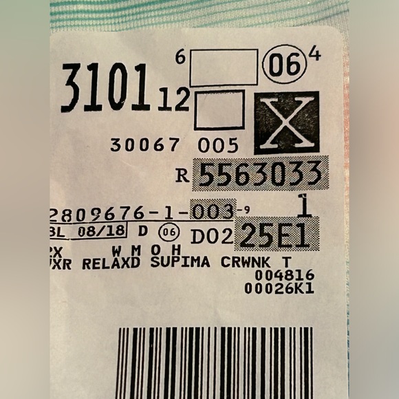 Lands End TWO NEW multi striped tops 2 x - Picture 8 of 8